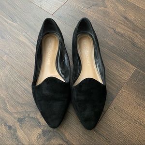 Gibson Latimer Black Suede Flats size 6.5 penny loafer style fall fashion
